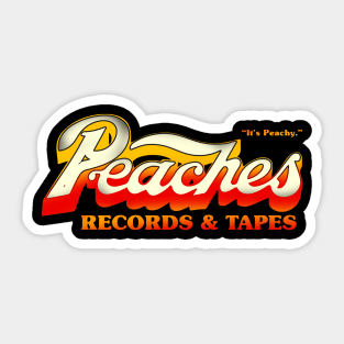 Peaches Records & Tapes 1975 Sticker